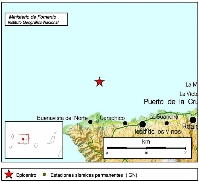 tenerife north earthquake october 17th 2011