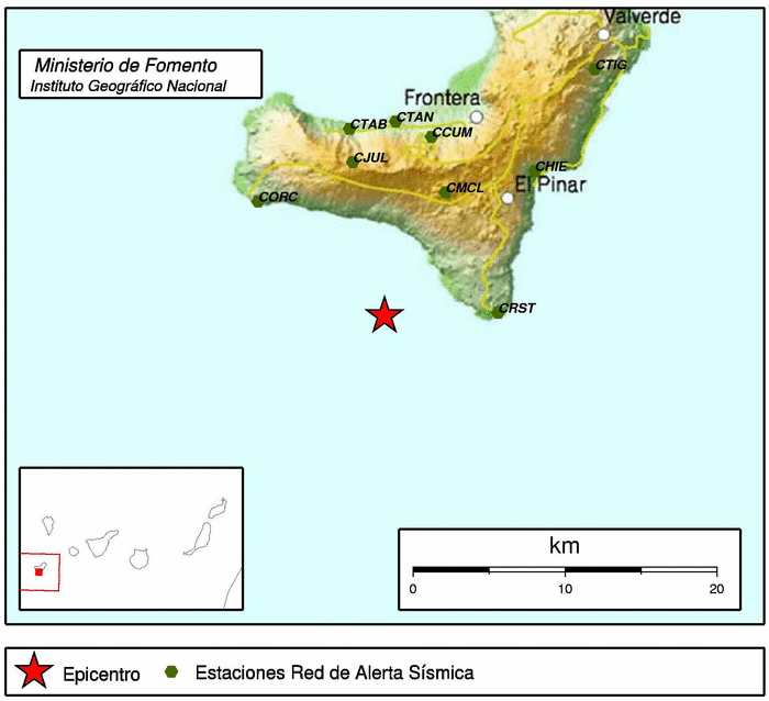 El Hierro Earthquakes 2nd April 2012