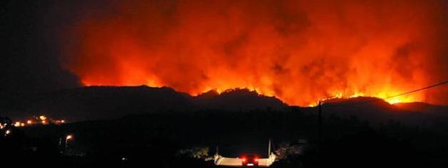 Tenerife forest fires July 2012 19th