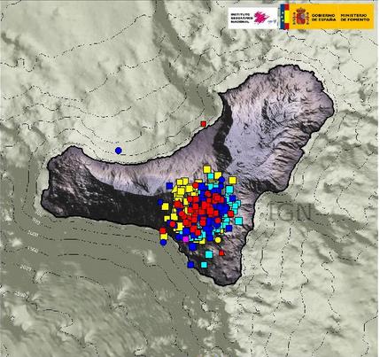 el hierro three day earthquake map location september 2012